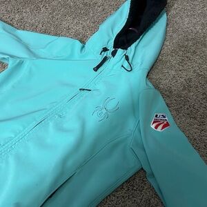 Spyder Light Blue Hooded Jacket